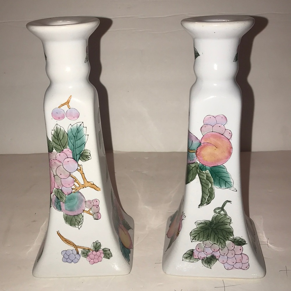 Set of Hand Painted Candle Holder’s